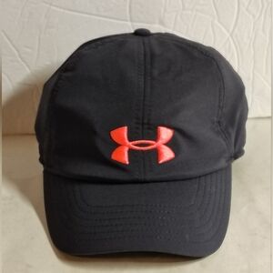 Women's Under Armour Ball Cap Hat Adjustable Navy Pink Logo